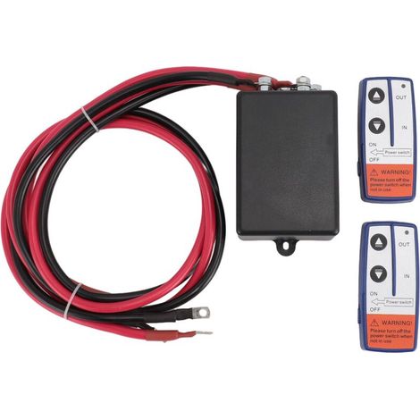 250A 12V Elektro-Windenrelais mit 2 Fernbedienungsboxen für Traktoren, ATVs und Kranfahrzeuge (1/5)
