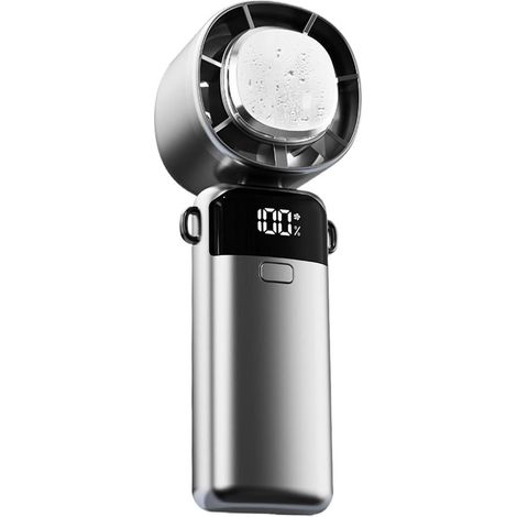 Ventilatore portatile，piccolo deodorante per ambienti，Gadget pieghevole con display digitale (1/5)