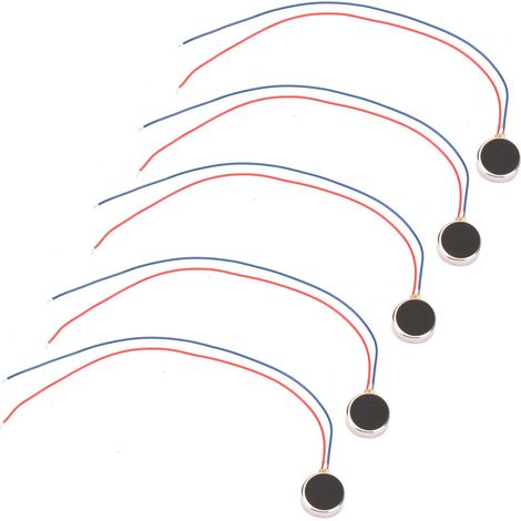 5 pièces DC 3V 80mA téléavertisseur et pièce de téléphone portable Micro moteur vibrant plat 10x2mm 11000 tr/min 1020(34mm) (1/5)