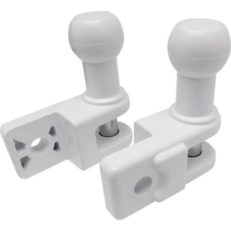 Juego 2 soporte barandilla toldo blanco 10431 micel