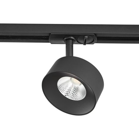 Lindby Lámpara para sistema de riel 'Linaro' en Negro Aluminio