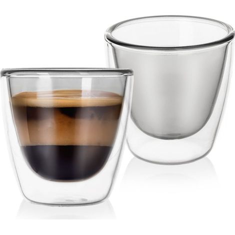 Verres thermiques a double parois - 90 ml lot de 2 (1/5)