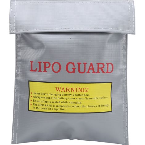 Sac de sécurité ignifuge pour batterie LiPo, étui anti-incendie et anti-explosion pour batteries lithium (1/5)