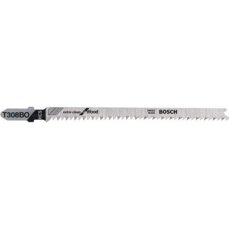 Lame de scie sauteuse T 308 BO pack de 5 Bosch 1 colis