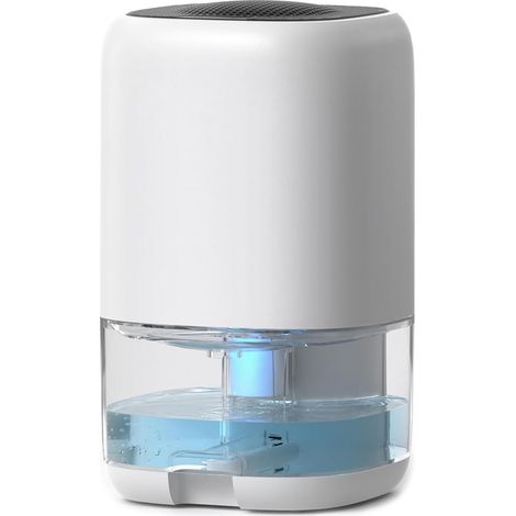 Deshumidificador de aire, Deshumidificadores domésticos, Apagado automático y luz LED de colores, Portátil y ultrasilencioso, Dormitorio, Baño (1/5)