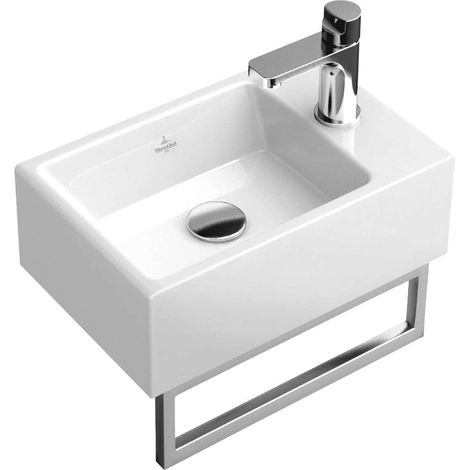 Support de serviette VB Memento 345x20x100mm en acier inoxydable poli brillant (1/6)