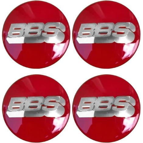4 Pièces Autocollants Cache Moyeu pour BBS 56MM 60MM 65MM 70MM 80MM, Autocollant avec Emblème Centre de Jante Capuchons Moyeu Roue Bouchon Voiture Accessoires,F-70MM