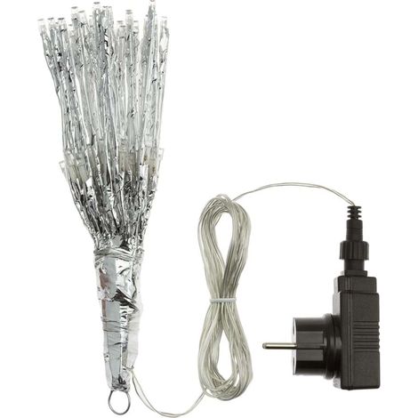 Twig Ball Ramo Stella 80 LED D 30cm Argento Bianco Caldo Peraga Christmas (1/5)