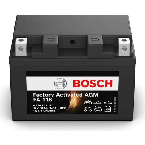 Batería de Moto Bosch FA118 (YT12A-BS) 10Ah 145A 12V (1/5)