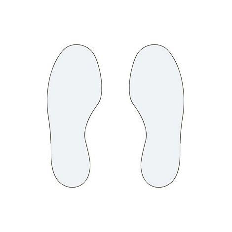kaiserkraft Marcature da pavimento in PVC piedi 5 destra / (1/2)