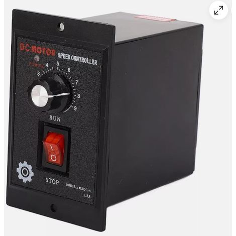 Controlador de velocidad para motor de CC de 500 W, convertidor de CA de 110 V a CC de 90 V, reversible (EE. UU.) (1/5)
