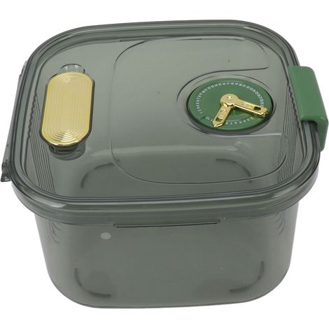 Récipient hermétique pour riz empilable transparent avec date pour grains farine snacks sucre S 5kg/11.0lb vert (1/5)