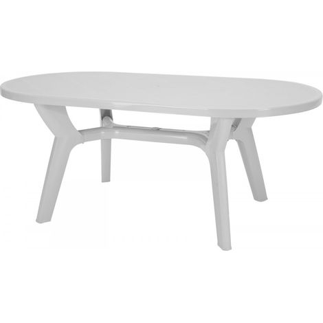 TAVOLO PAGODA OVALE 180X90 - GRANDSOLEIL Colore: Bianco (1/5)