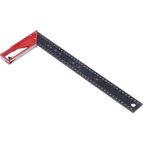 45° 30° 90° Zimmermannswinkel – 3 mm verstärkter Aluminium-Mehrwinkel-Markierungslineal, hohe Präzision, 40 cm lang, universell (1/5)
