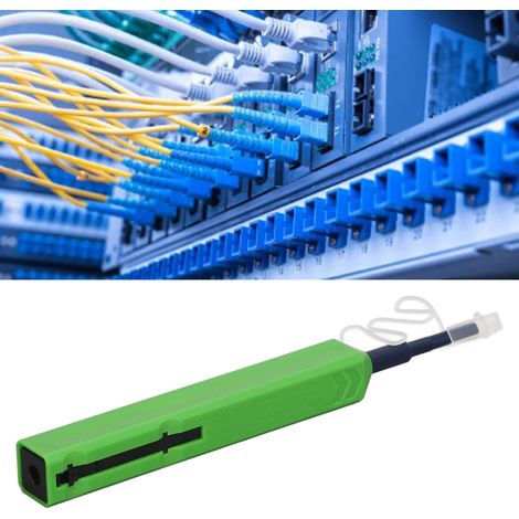 Stylo de nettoyage de fibre optique AUA-L125 LC - Nettoyeur de fibre optique à pression unique pour le nettoyage de la face d'extrémité de la fibre optique (1,25 mm) (1/5)
