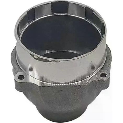 Aucune coque de clé Coque de clé 1 pièce Coque métallique sans balais Accessoires Coque Appliquer Tête de clé argentée Coque de clé--JXLGV (1/5)