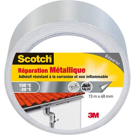 Cinta adhesiva de reparación metálica 15m x 48mm 3M SCOTCH 1498439
