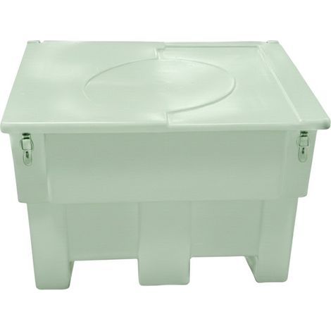 Coffre de rangement 300l avec grenouillères - plast'up rotomoulage (1/3)