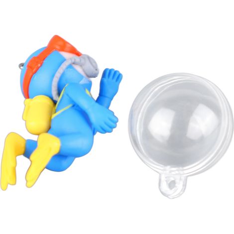 1 décoration flottante, en plastique, diamètre 3 cm, fil 50 cm, pour aquarium eau douce et eau de mer (1/5)
