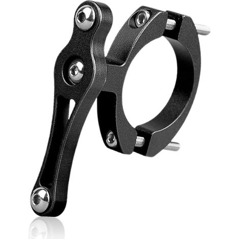 SJLERST 1 Pcs Adaptateur de porte-bouteille, aluminium Porte-gobelet universel pour vélo Attachement de porte-bouteille ajustable pour guidon Porte-bouteille de remplacement pour vélo(noir) (1/5)