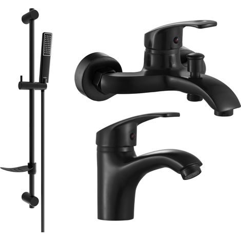 Mexen Fabia DF72 conjunto de bañera, negro - 746503DF72-70 (1/4)