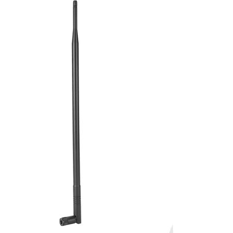 Kompakter schwarzer ABS 2,4 GHz 9 dBi Wi-Fi-Router mit Hochleistungsantenne für ein stabiles Signal. (1/5)