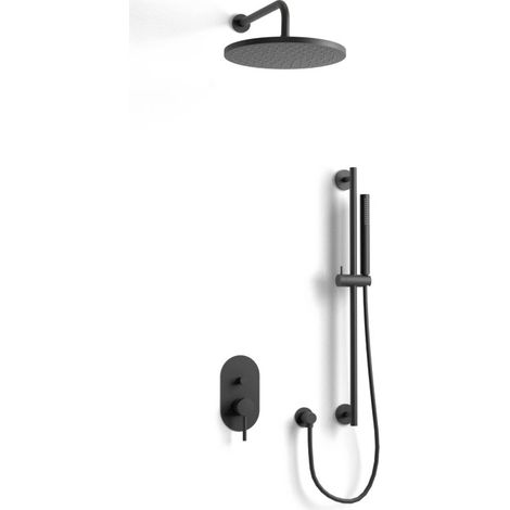 COMPOSITION DE DOUCHE SC85 EN LAITON NOIR COLLECTION CÉPHISE