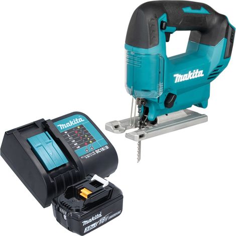 Sierra de calar oscilante a batería Makita DJV 186 SF1 de 18 V + 1 batería de 3,0 Ah + cargador (1/5)