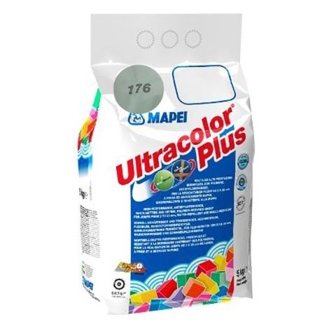 Stucco fughe resistente muffa antieffluorescenze ceramiche ultracolor plus 5 kg colore- grigioverde - 176 - confezione 1