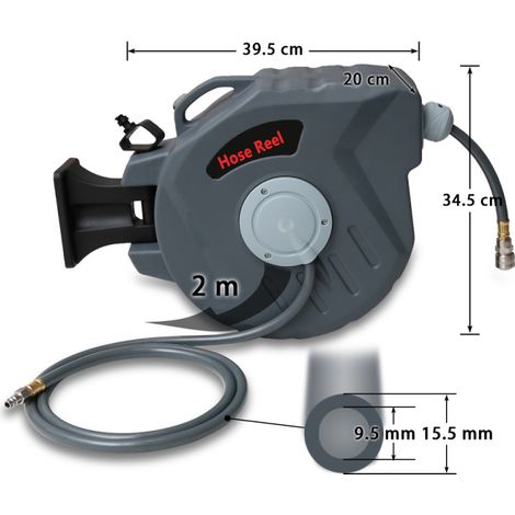 SWANEW Avvolgitubo Avvolgitubo automatico per aria compressa Avvolgitubo da 20 M Avvolgitore ad aria compressa a 180° per avvolgimento e svolgimento (1/4)