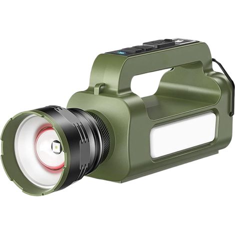 Lampe Torche Solaire - Lanterne de Camping Rechargeable - Projecteur (1/5)
