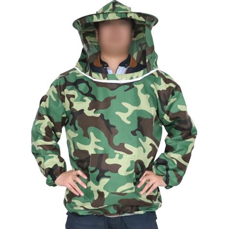 Combinaison Apicole, combinaison anti guêpes, Veste Apiculteur Professionnelle, pour la prévention des piqûres d'abeilles (1/5)