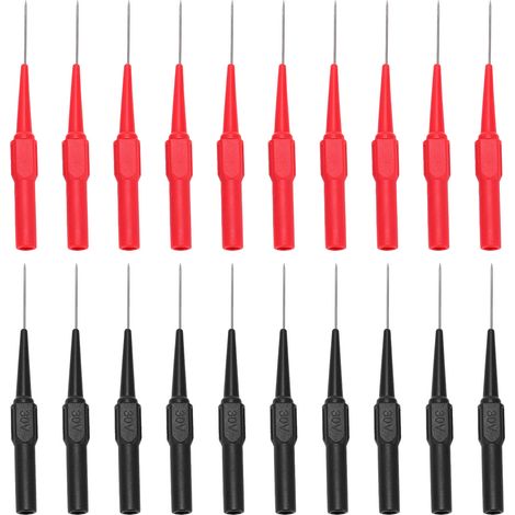 10 Paar isolierte Prüfspitzen (0,7 mm) mit 4,0-mm-Steckschlüsseln für die Kfz-Wartung