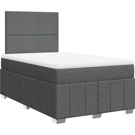 Maison Exclusive - Boxspringbett mit Matratze Dunkelgrau 120x190 (1/5)