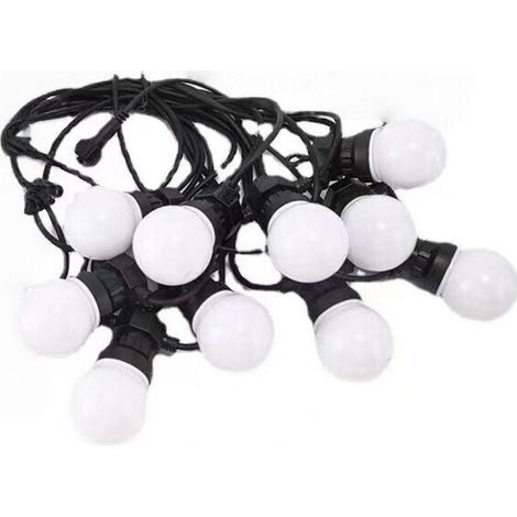 Bunte Lichterketten, ideal für Weihnachts- und Hochzeitsdekorationen, Camping und andere stimmungsvolle Anlässe bis zu 10 LED-Lichter mit einer Gesamtlänge von 5 Metern können miteinander verbunden we (1/4)