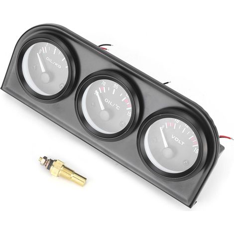 Dieses multifunktionale Set beinhaltet Beleuchtungseinheiten für Armaturenbretter, ein Instrumentencluster mit drei Anzeigen, ein Voltmeter und ein Wassertemperaturmessgerät und bietet so eine höhere 