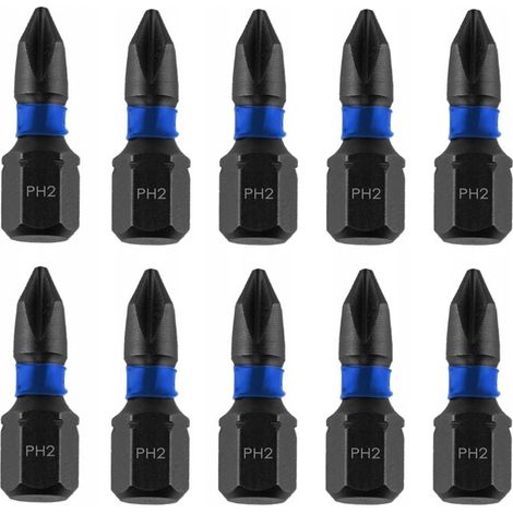 Accessoire pour visseuse Dedra 18a52ph20-10 acier S2 impact