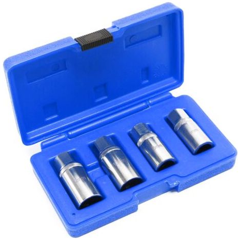 Kit d'extracteurs d'écrous 4 pièces (Tailles : 6, 8, 10 mm 1/2 pouce) — Pour l'extraction de vis endommagées (Outil d'atelier)
