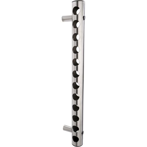 Porte-bouteilles mural en acier inoxydable, colonne de rangement suspendue pour vin, décoration intérieure, 12 trous, accessoire de cave (1/5)