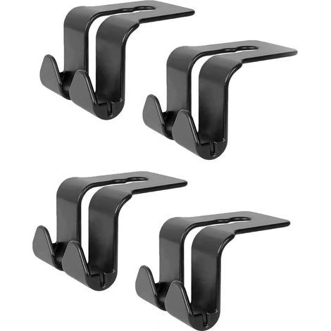 CCYKXA Car Headrest Hooks - 4 Pieces/Set, Car Backseat Organizer, Car Interior Gadgets for Shopping Bags, Headrest, Clothes Hanger, Garment Bag Holder