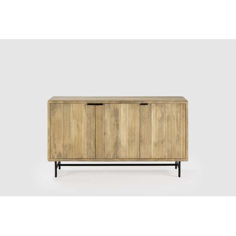 Aparador 3 puertas md-Michel acabado madera de mango, 150cm(ancho) 85cm(alto) 40cm(largo) (1/5)
