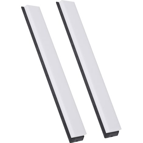 Lot de 2 pierres à aiguiser à angle fixe de grain 4000 avec base, en pierre blanche, pour l'affûtage de couteaux. (1/5)