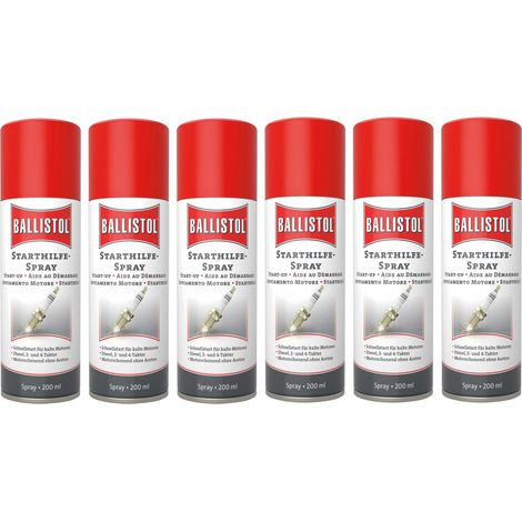 Spray de démarrage BALLISTOL, 200 ml, 6 pièces