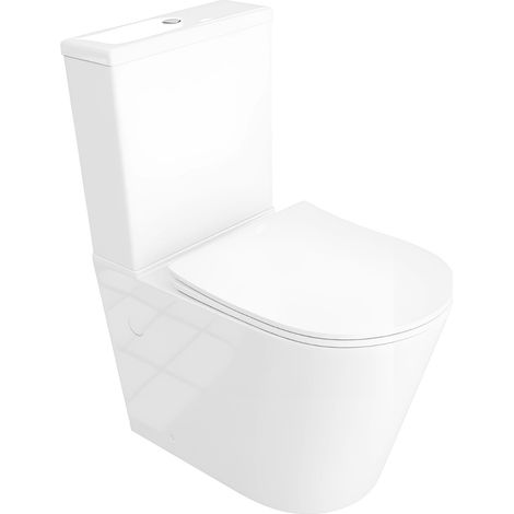 Einteilige Stand-WC mit eingebautem Spülkasten NEPTUN WHITE  Komplett-Set  (1/5)