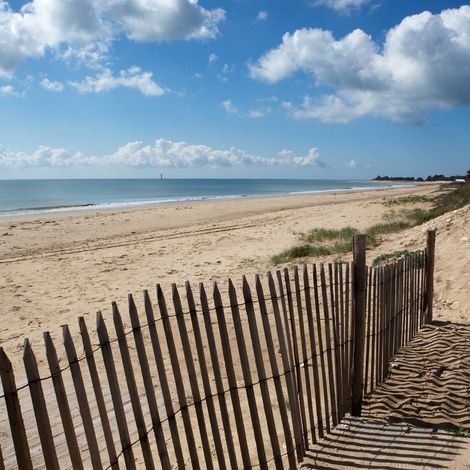 Tableau sur toile Île de Ré Plage 45x45 cm - Impression sur Toile Murale Décorative - Image imprimée en HD sur Toile - Toile sur Châssis en Bois FSC - Fabriqué en France (1/5)