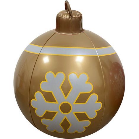 Boule De Noël Gonflable En PVC Décoration Extérieure Pour Jardin Cour 6 Pieds (1/4)