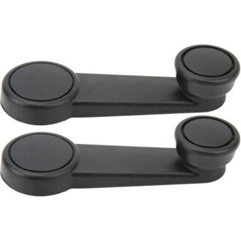 Un juego de 2 robustas manillas elevadoras de ventanas de ABS, compatibles con Ford Transit, Focus, Fiesta y Escort.