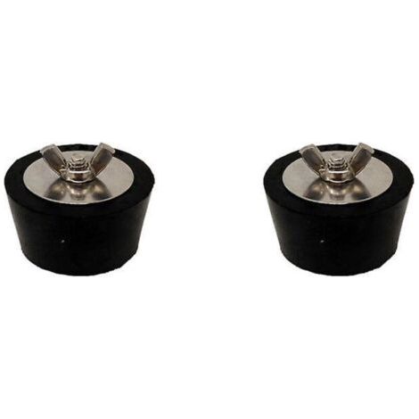 Bouchons d'expansion en gel de caoutchouc pour l'hivernage des tuyaux de piscine et de spa de 1,5 po - Ensemble de 2 pièces