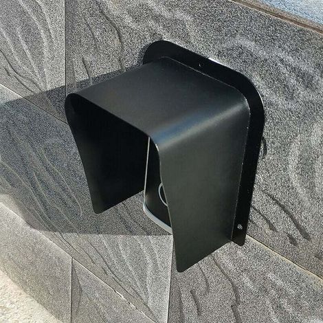 Couvercle MéTallique éTanche pour CaméRa VidéO, Sonnette, Serrure De Porte, Bouton De Portes D'AccèS, ProtèGe L'Appareil du Soleil Et des Gouttes De Pluie, Convient à Tous Les Types,120g
