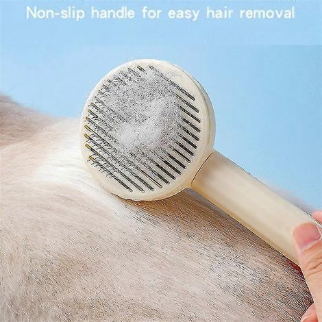 Bürste Haustierkamm Selbstreinigende Zupfbürste Haarentfernungsbürste Haustier-Entmattierungskamm Beauty Do (1/5)